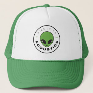 Trucker Hat - Fire it Up Alien (can change colors)