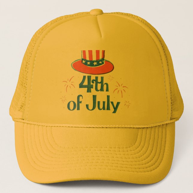 Trucker Hat Independence Day of united state  (Front)