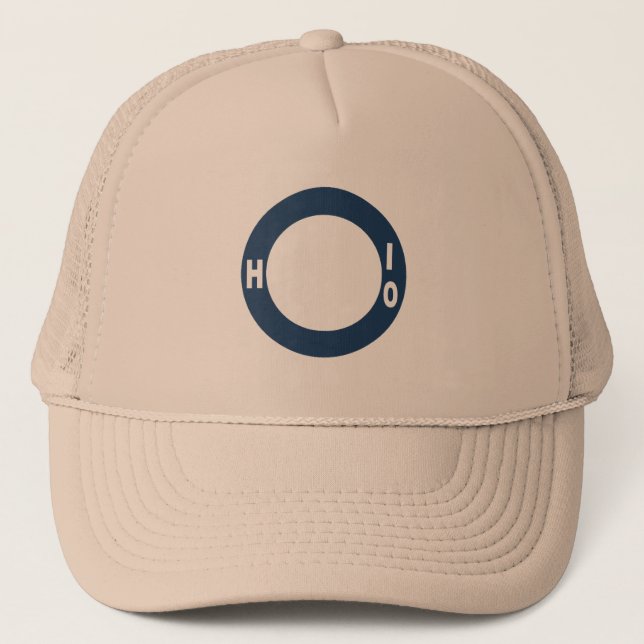 Trucker hat khaki DESIGN OHIO (Front)