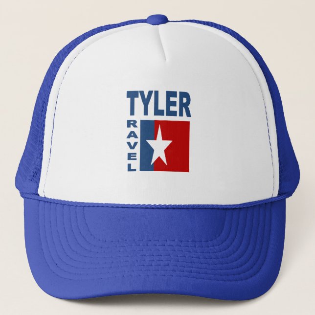 Trucker hat royal blue TRAVEL TYLER (Front)