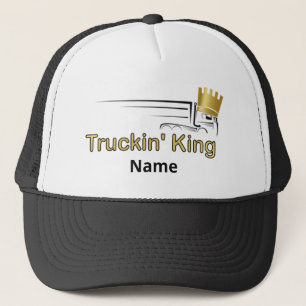 Trucker Hat - "Truckin' King" Cab-over Semi