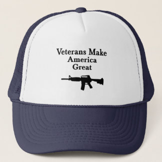 Trucker Hat: Veterans Make America Great Trucker Hat