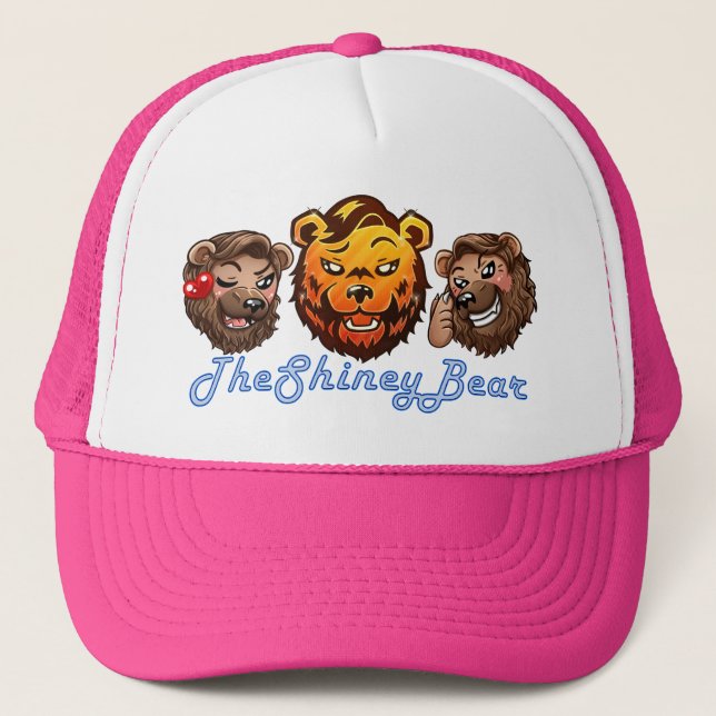 Trucker Hat w/ Logo, Emotes, and Stylized Text (Front)