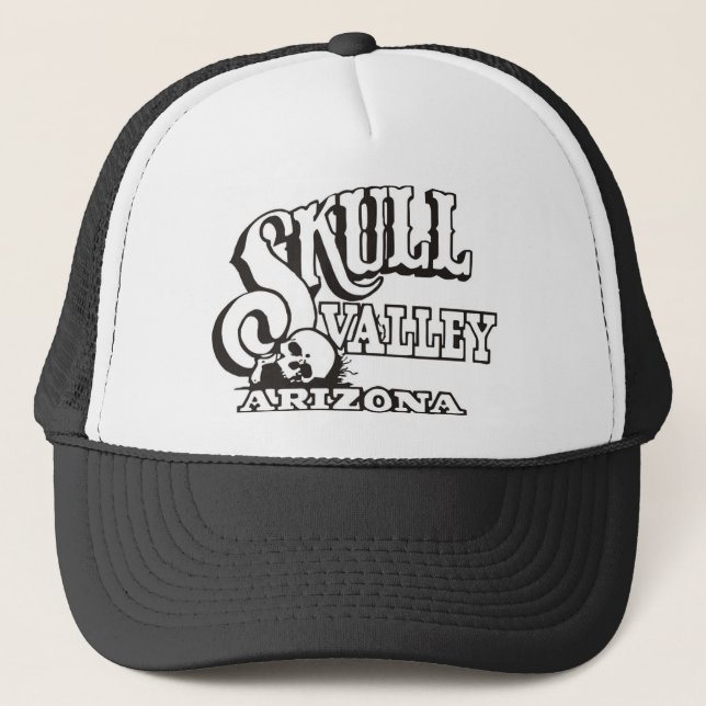 Trucker Hat w/ Skull Valley, Arizona Logo (Front)