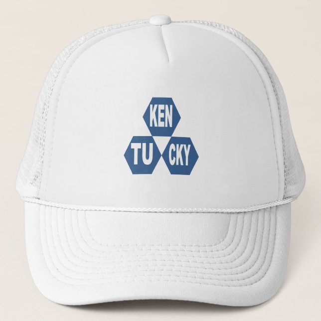 Trucker Hat white DESIGN  KENTUCKY SPORT (Front)