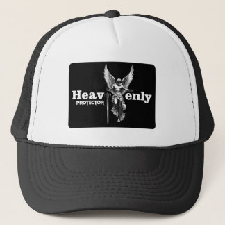 Trucker Hat with Angel Print - Celestial Protector