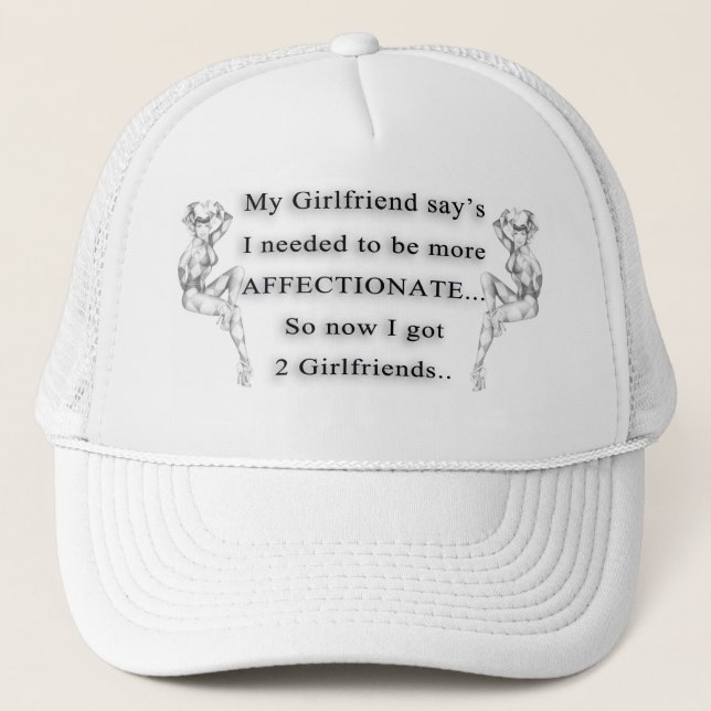 Trucker Hat with Quote (Front)