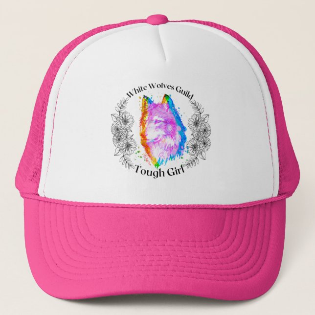 Trucker Hat wolf girl (Front)