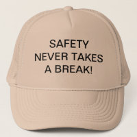 TRUCKER HATS WITH SAFETY-SLOGAN.