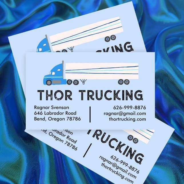 Trucker Hauling Logistics Trucking Moving Truck  Business Card (Trucker Hauling Logistics Trucking Moving Truck Business Card
)