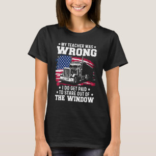 Trucker Lorry 18 Wheeler Highway Truck Driver CDL T-Shirt