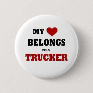Trucker Love 6 Cm Round Badge