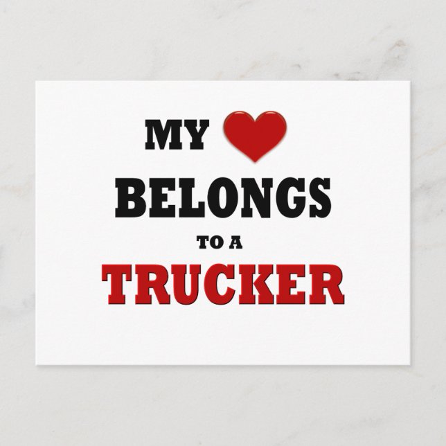 Trucker Love Postcard (Front)