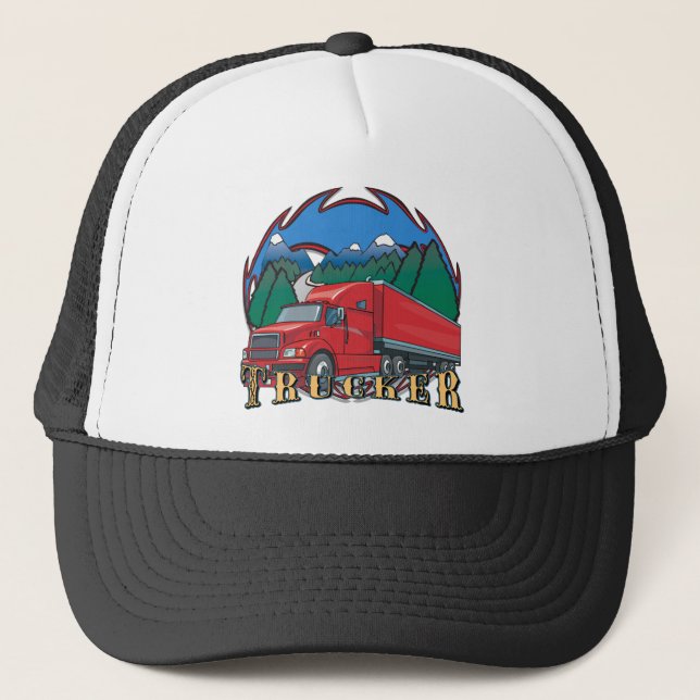 Trucker Mountain Scene Hat (Front)