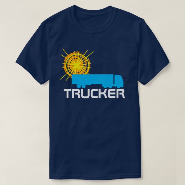 Trucker one-of-a-kind beautiful customisable T-Shirt (Design Front)
