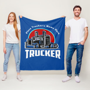 Trucker Personalised Gift Blanket