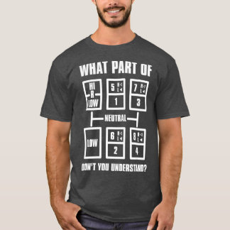 Trucker s For Men Gear Shift Pattern T-Shirt