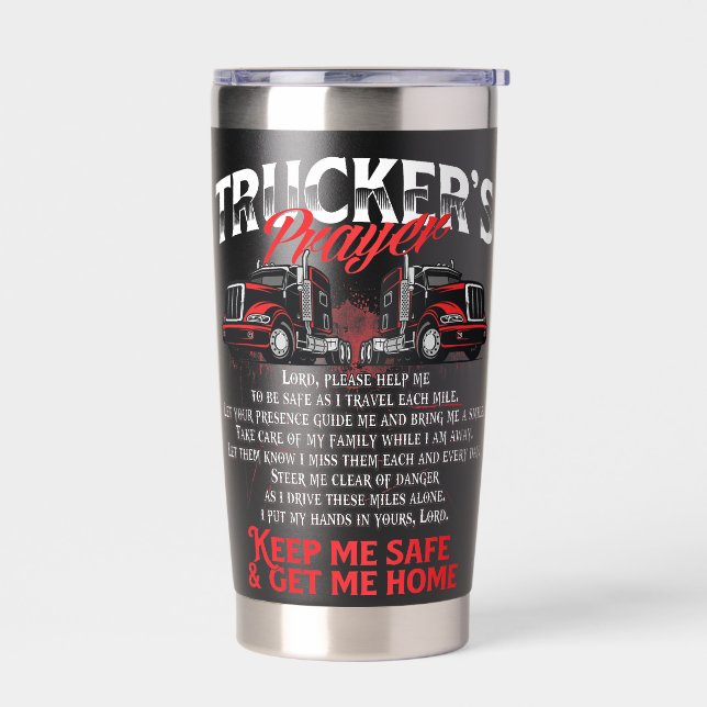 Trucker’s Prayer Insulated Tumbler (Left)