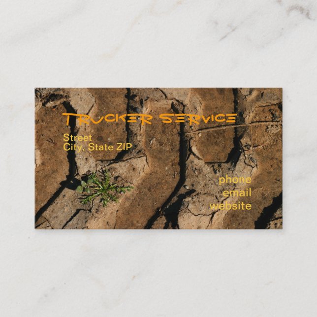 Trucker Service Business Card (Front)