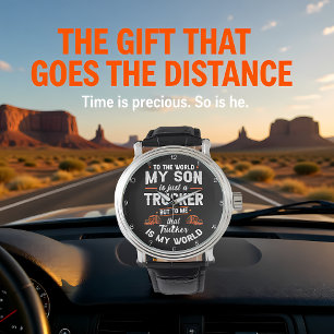 Trucker Son, My World Clock Watch