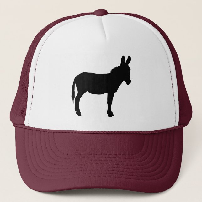 Trucker style cap with donkey logo in 11 colors!! (Front)