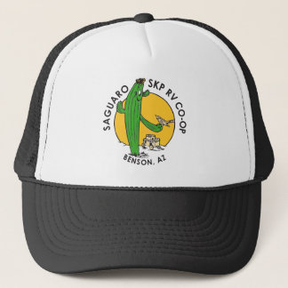 Trucker-Style Hat (white/black)