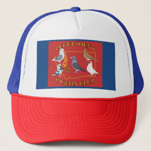 Trucker Style Puget Sound Pigeon Club Logo Hat