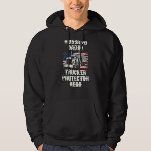Trucker Truck Driver Dad Father Vintage American U Hoodie