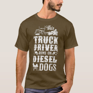 Trucker Truck Driver Dog Vintage This Truck Driver T-Shirt