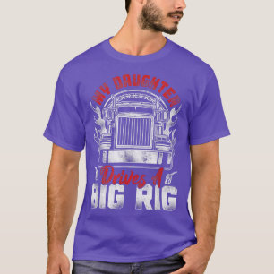 Trucker Truck Driver Father Mother Daughter Vintag T-Shirt