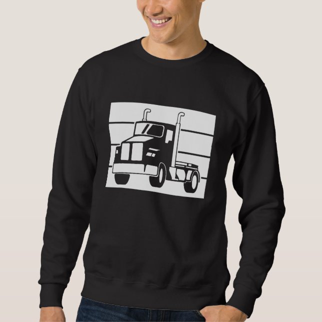 Trucker Truck Driver Sweatshirt (Front)