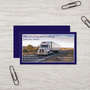 Trucker Trucking Business Card