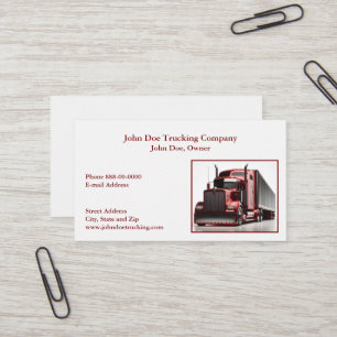 Trucker Trucking Business Card