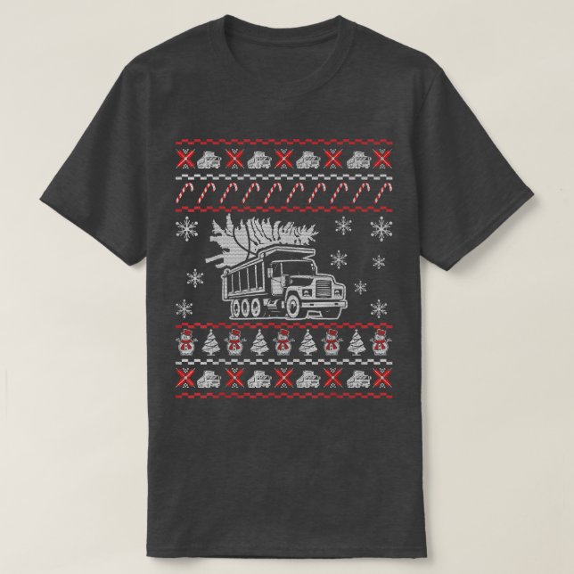 Trucker Ugly Christmas Sweater Funny Gifts For Wom (Design Front)