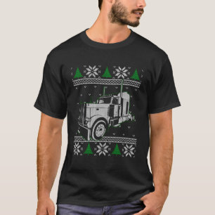 Trucker Ugly Christmas Sweater Truck Driver Gift