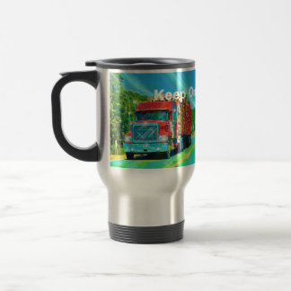 Truckers Big Rig Logging Truck Coffee Mug