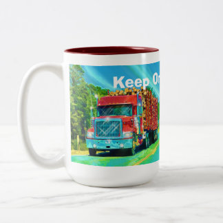 Truckers Big Rig Logging Truck Coffee Mug