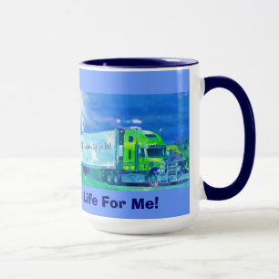 TRUCKERS BIG RIG TRUCK STOP COFFEE MUGS