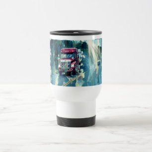 TRUCKERS BIG RIG TRUCK STOP DRINKING MUGS