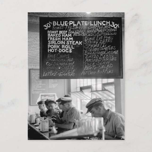 Trucker's Cafe, 1940 Postcard (Front)