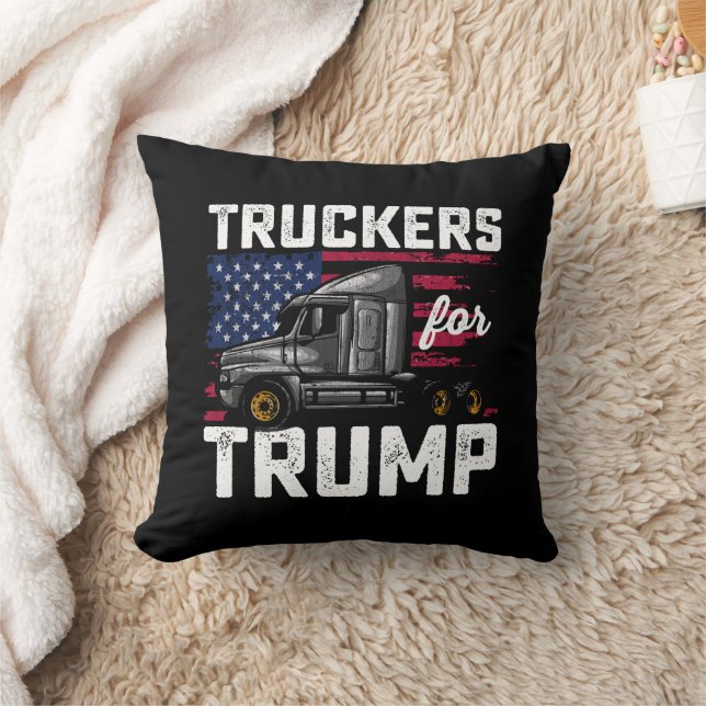Truckers For Trump Presidential Election Vintage Cushion (Blanket)