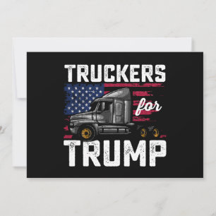 Truckers For Trump Presidential Election Vintage Invitation