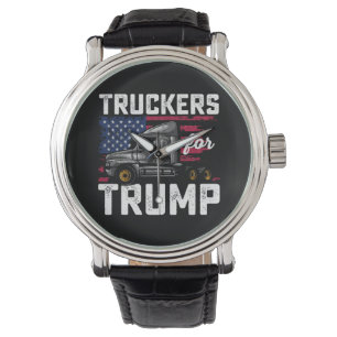 Truckers For Trump Presidential Election Vintage Watch