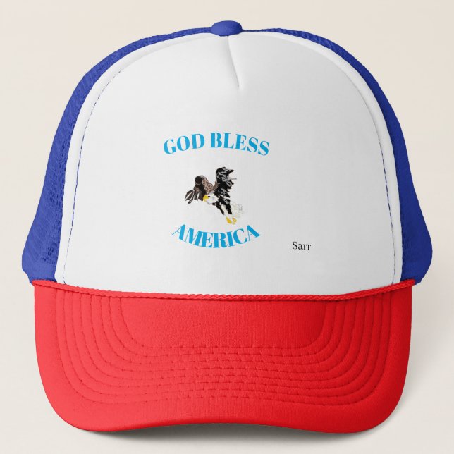 Trucker's Hat : God Bless America (Front)