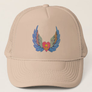 Trucker's hat with winged heart