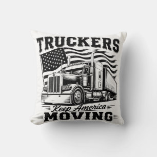 Truckers Keep America Moving Pillow
