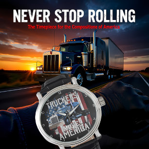 Truckers Move America Patriotic Watch