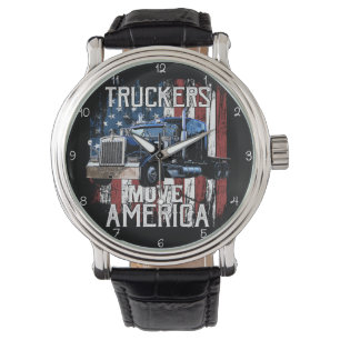 Truckers Move America Patriotic Watch