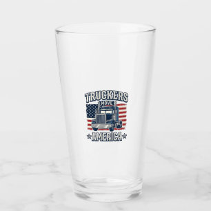 Truckers Move America Vintage Truck Shirt Design_1 Glass