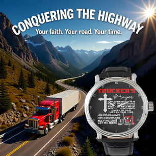 Trucker's Prayer: Cross, Safe Home Watch